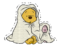 Winnie Pooh and Piglet on Halloween - 無料のアニメーション GIF