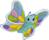 Cute Pastel Butterfly - GIF animasi gratis