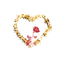 szív-újra rózsával - GIF animate gratis
