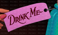 drink me gif - GIF animasi gratis