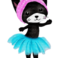 kikkapink cute kitten ballerina - 免费PNG