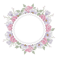 flower frame circle cadre cercle fleur
