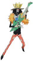 brook from one piece skeleton - PNG gratuit