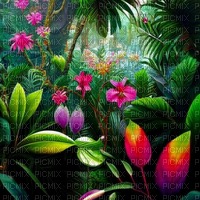 Тропический фон арт - PNG gratuit