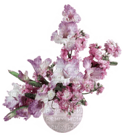 Kaz_Creations  Pink Deco Scrap Colours Flowers Vase Plant - ücretsiz png
