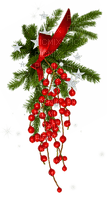Christmas.Cluster.White.Green.Red - zdarma png