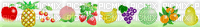 fruit divider - GIF animé gratuit