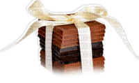 soave deco chocolate  ribbon bow  white brown - 免费PNG