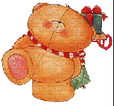 Dancing Christmas Bear - Darmowy animowany GIF