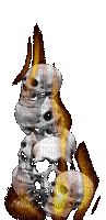 skull fire - 免费动画 GIF