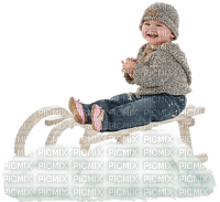 Kaz_Creations Baby Enfant Child Sleigh Winter Sledge - Free PNG