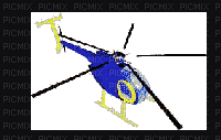 Hélicoptère - Бесплатный анимированный гифка