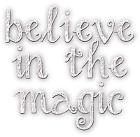 soave text believe magic christmas white - PNG gratuit