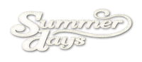 soave text summer days white - ilmainen png