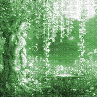 Y.A.M._Fantasy Landscape background green - GIF animado gratis