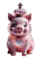 Piggy with Crown - png gratuito