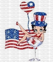 BETTY BOOP USA FLAG - png gratuito