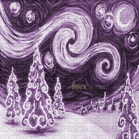 Y.A.M._Winter New year background purple - Ücretsiz animasyonlu GIF