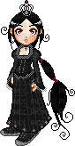 Pixel Gothic Lolita Princess - GIF animé gratuit