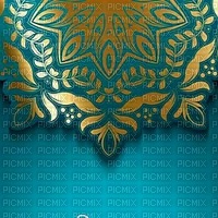 Turquoise Gold Background - zadarmo png