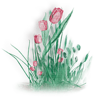 soave deco flowers garden spring tulips grass - ilmainen png