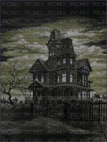haunted house - GIF animado grátis