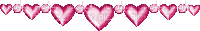 barre coeur rose - GIF animate gratis