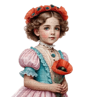 loly33 enfant coquelicot - 無料png