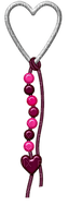 Kaz_Creations Deco Heart Love Beads Hanging Dangly Things Colours - gratis png