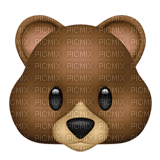 Brown bear emoji - ingyenes png