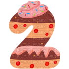 Kaz_Creations Numbers Sweet 2 - ilmainen png