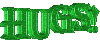 text hugs green gif anime animated tube deco - Zdarma animovaný GIF
