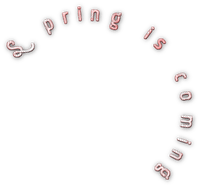 soave text spring is coming pink - ücretsiz png