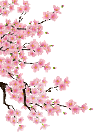 soave deco spring tree  flowers animated pink - GIF animate gratis