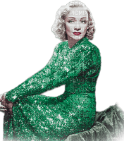 soave woman vintage Marlene Dietrich green pink - PNG gratuit