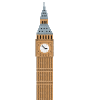 London Clock - Ilmainen animoitu GIF