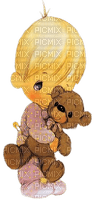 precious moments boy with teddy - png gratis