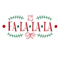 Fa La La La La Christmas Text - Bogusia - kostenlos png