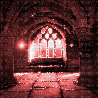 Y.A.M._Gothic Fantasy background Interior red - GIF animé gratuit