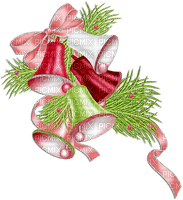 soave deco christmas winter branch pine bells - ücretsiz png