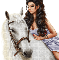 femme et cheval🐎🐎 - 無料png