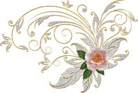 bordura Melly ruža - ücretsiz png