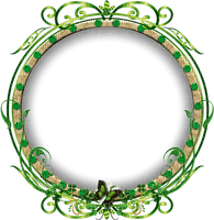 Rahmen circle green vert - ücretsiz png