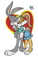 Kaz_Creations Deco Valentine Heart Love Bugs Bunny Lola Bunny - Free PNG