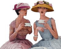 woman coffee women vintage dolceluna - PNG gratuit