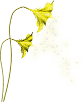 yellow flower fantasy jaune fleur - PNG gratuit