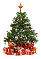 Christmas tree and presents sunshine3 - png ฟรี