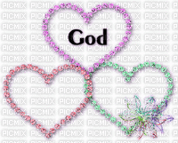 GOD BLESS YOU HEARTS - Бесплатный анимированный гифка