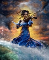 femme au violon - 無料png