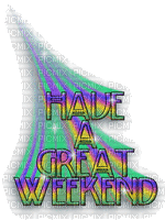 text letter glitter weekend colorful friends family gif anime animated animation  tube - GIF animé gratuit